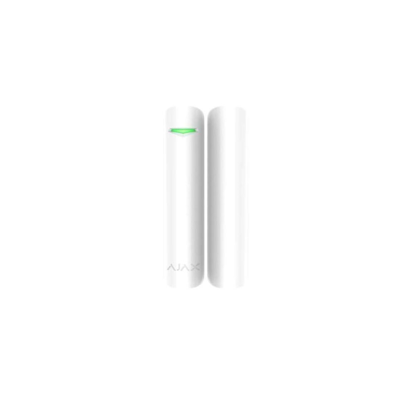 Rilevatore apertura wireless. Invia una notifica ai primi segni di intrusione in una stanza attraverso la rottura di una porta o di una finestra. Può essere installato anche su lucernari, che si possono lasciare aperti quando si esce da casa.