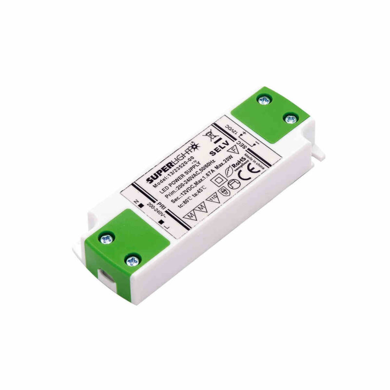 Led Driver in tensione costante progettato per l’alimentazione di strisce LED, barre LED, moduli LED o faretti LED in tensione costante. Prodotto realizzato con componenti di suprema qualità per soddisfare il rispetto delle attuali normative di performance ed efficienza ERP e garantire affidabilità , robustezza e durata. Caratteristiche suffragate da una garanzia di 5 anni sul prodotto.