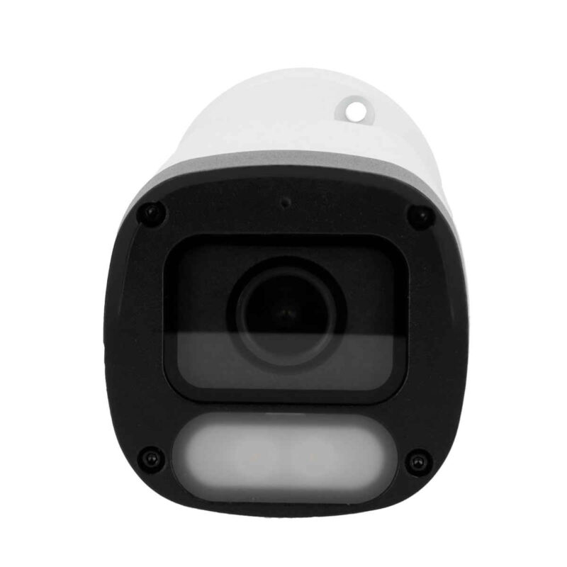 Telecamera Bullet IP Uniview - Gamma Easy 4 MP | Ottica 2.8 mm | microSD 512 GB Luce bianca 30 m | WDR 120 dB Color Hunter con tecnologia WISE-ISP PoE | UMD | SIP Lite | IP67 Pulsante di reset | Microfono integrato