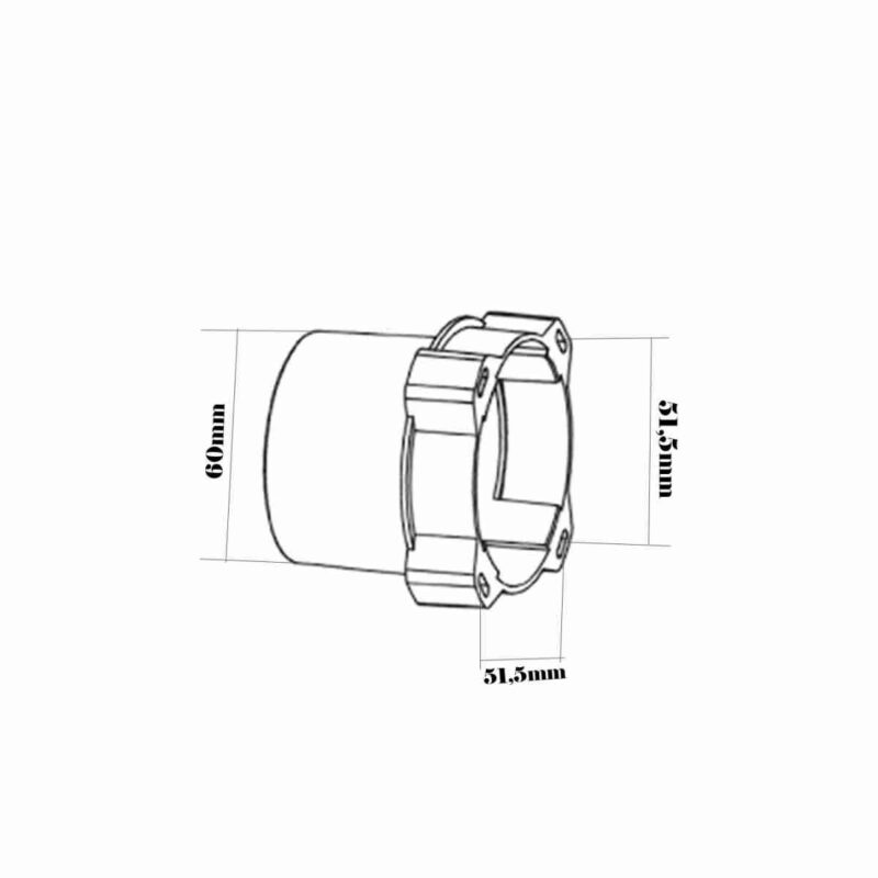 Coppia di contenitori in plastica da incasso RIB per fotocellule FIT SYNCRO ACG8026 e selettori block ACG8051.