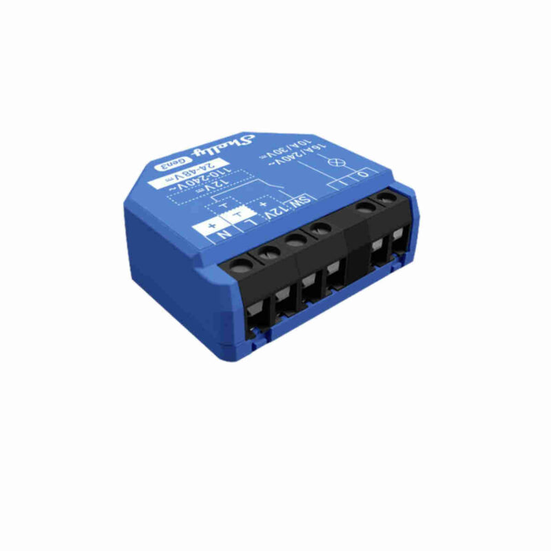 Shelly 1 Gen3 è un interruttore con contatti privi di potenziale. È possibile controllare a distanza una vasta gamma di dispositivi domestici e da ufficio da qualsiasi luogo. Modernizzate le vostre scatole di comando standard, prese e interruttori luminosi o qualsiasi altro dispositivo con spazio limitato.