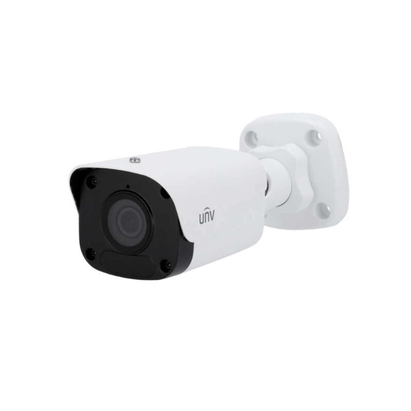 Telecamera IP Easy Bullet da 2 MP con ottica fissa da 2.8 mm, con tecnologia UMD e True WDR da 120 dB.