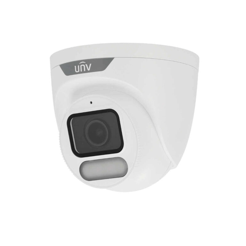 Telecamera Turret IP Uniview - Gamma Easy 4 MP; Ottica 2.8 mm; microSD 512 GB; Luce bianca 30 m; WDR 120 dB; Color Hunter con tecnologia WISE-ISP;
