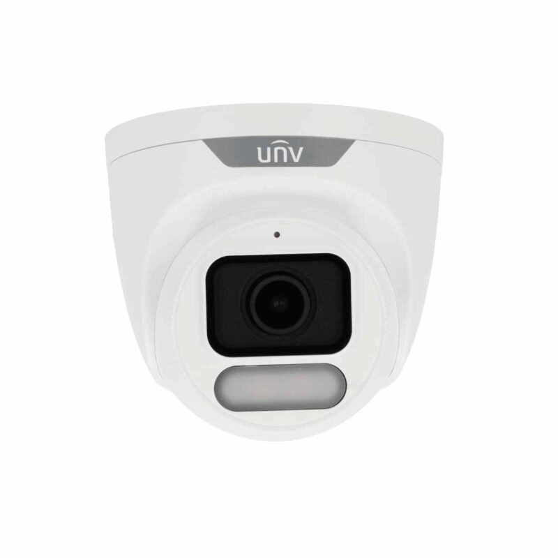 Telecamera Turret IP Uniview - Gamma Easy 4 MP; Ottica 2.8 mm; microSD 512 GB; Luce bianca 30 m; WDR 120 dB; Color Hunter con tecnologia WISE-ISP;