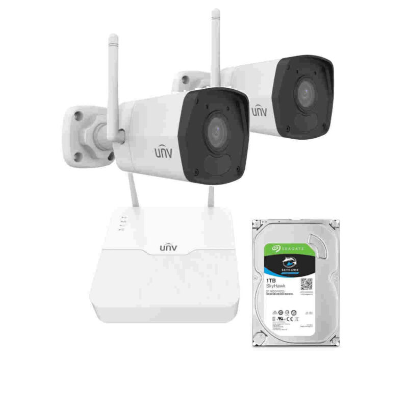 UNV UNPACK24WLB Pack TVCC IP WIFI 4 Ingressi 2MP