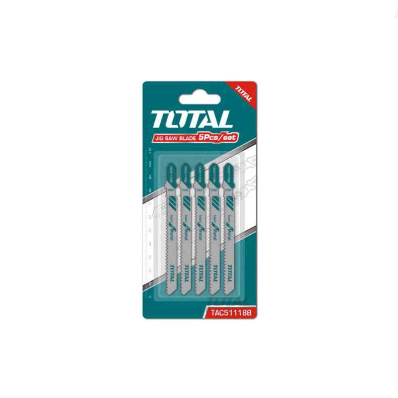 5 pezzi base per metallo, acciaio rapido (HSS). Design dei denti: ondulati, fresati, 12 denti per pollice (TPI).