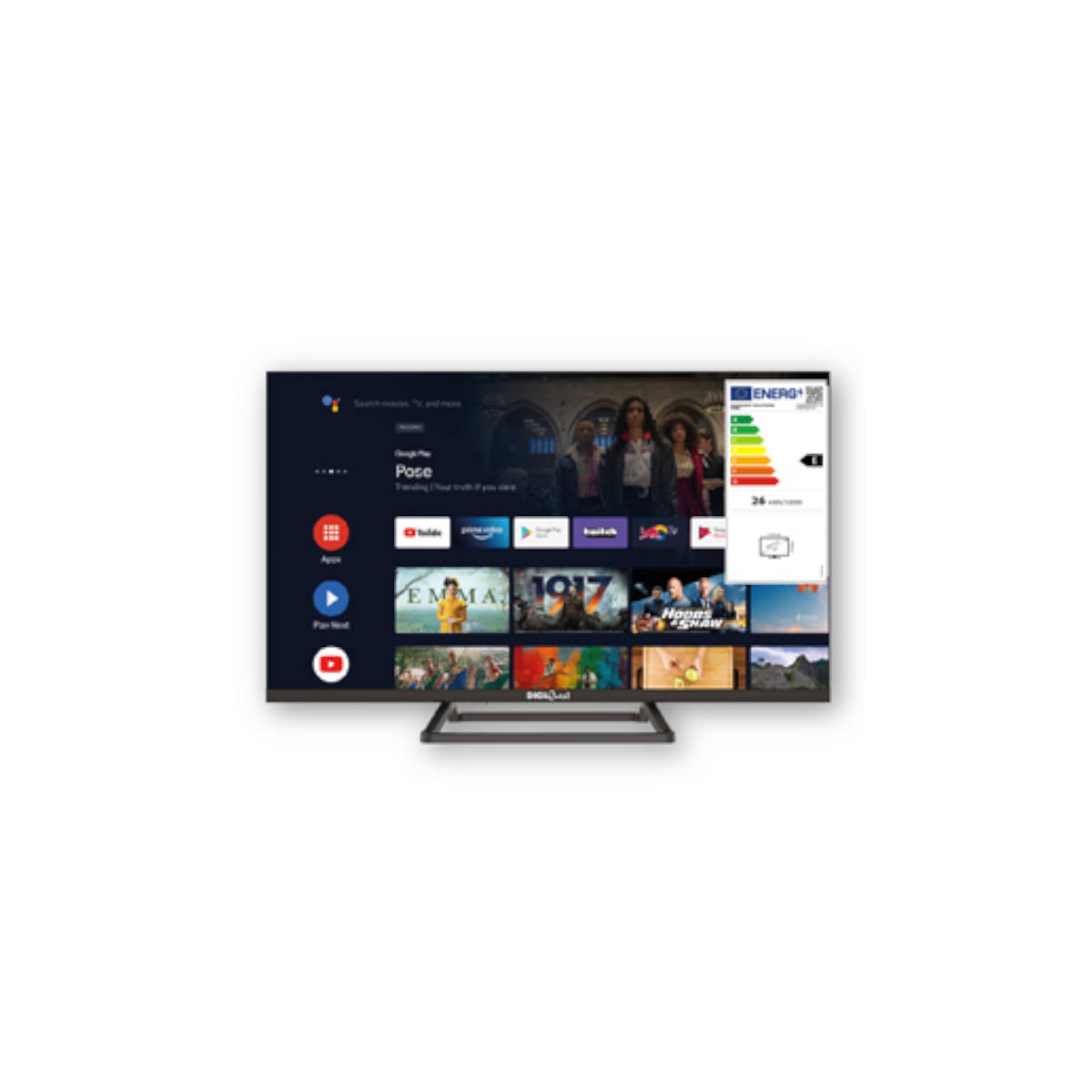 Con la Digiquest ATV 32" Frameless, hai una smart TV che combina stile moderno, prestazioni elevate e funzionalità avanzate, trasformando ogni visione in un’esperienza multimediale completa e coinvolgente. -Piattaforma Android TV e Doppio Tuner: Con Android 9.0, puoi accedere alle app più amate direttamente dalla tua TV. Il doppio tuner integrato supporta segnali DVB-T2, DVB-C e DVB-S2, per una vasta gamma di canali in alta definizione.