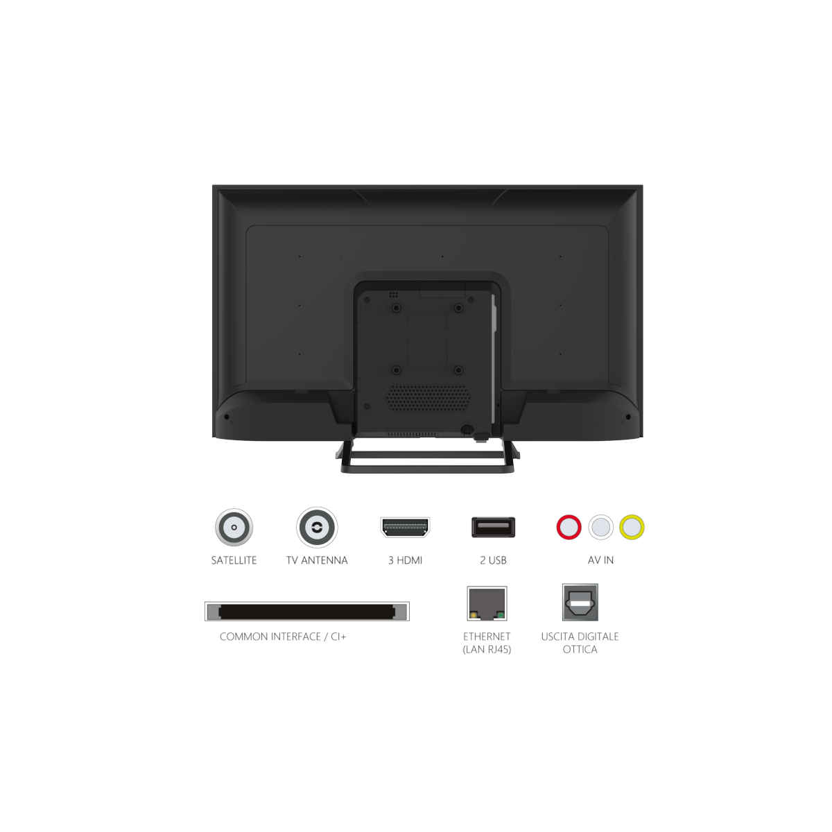 Con la Digiquest ATV 32" Frameless, hai una smart TV che combina stile moderno, prestazioni elevate e funzionalità avanzate, trasformando ogni visione in un’esperienza multimediale completa e coinvolgente. -Piattaforma Android TV e Doppio Tuner: Con Android 9.0, puoi accedere alle app più amate direttamente dalla tua TV. Il doppio tuner integrato supporta segnali DVB-T2, DVB-C e DVB-S2, per una vasta gamma di canali in alta definizione.