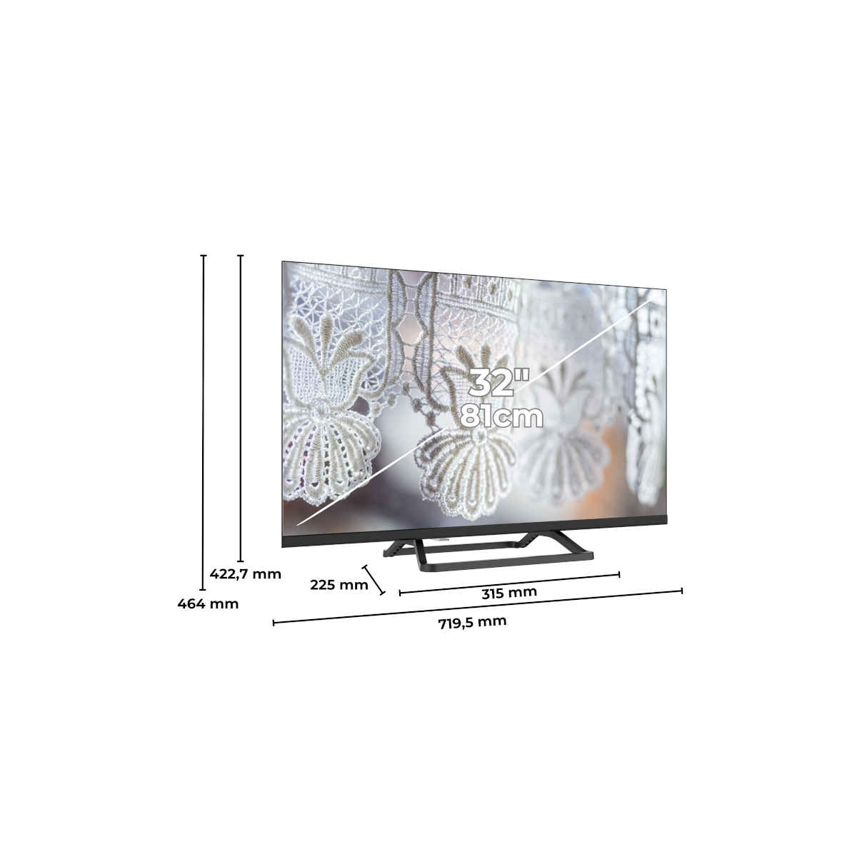 Con la Digiquest ATV 32" Frameless, hai una smart TV che combina stile moderno, prestazioni elevate e funzionalità avanzate, trasformando ogni visione in un’esperienza multimediale completa e coinvolgente. -Piattaforma Android TV e Doppio Tuner: Con Android 9.0, puoi accedere alle app più amate direttamente dalla tua TV. Il doppio tuner integrato supporta segnali DVB-T2, DVB-C e DVB-S2, per una vasta gamma di canali in alta definizione.