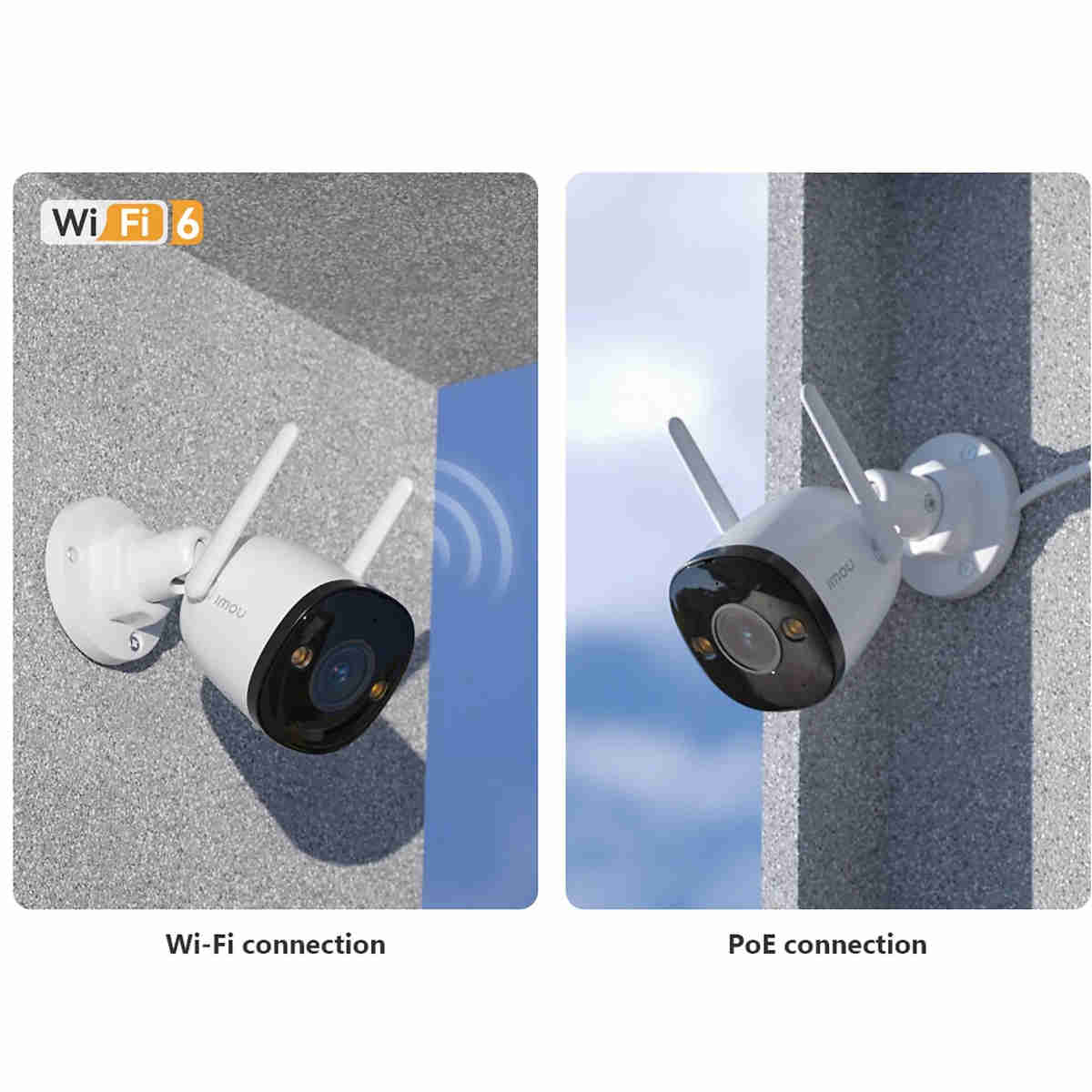immagine che descrive l'uso dimostrativo outdoor della telecamera di sicurezza