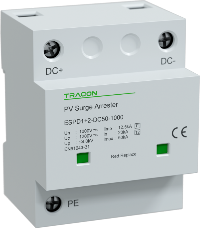 ESPD1+2-DC50-1000 - Scaricatore sovratensione T1+T2 DC 1000 V