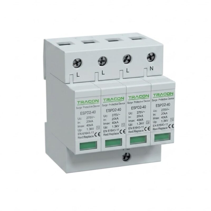 ESPD2-40-4P - Scaricatore di sovratensione T2 AC 4P 20/40 kA 275 V